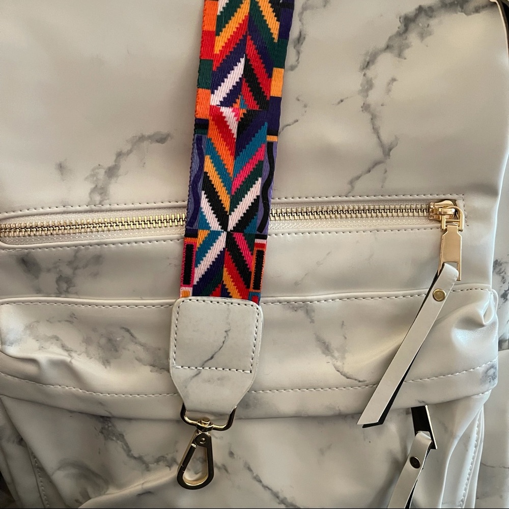 Marble Pattern Women's Backpack - Picture 6 of 6